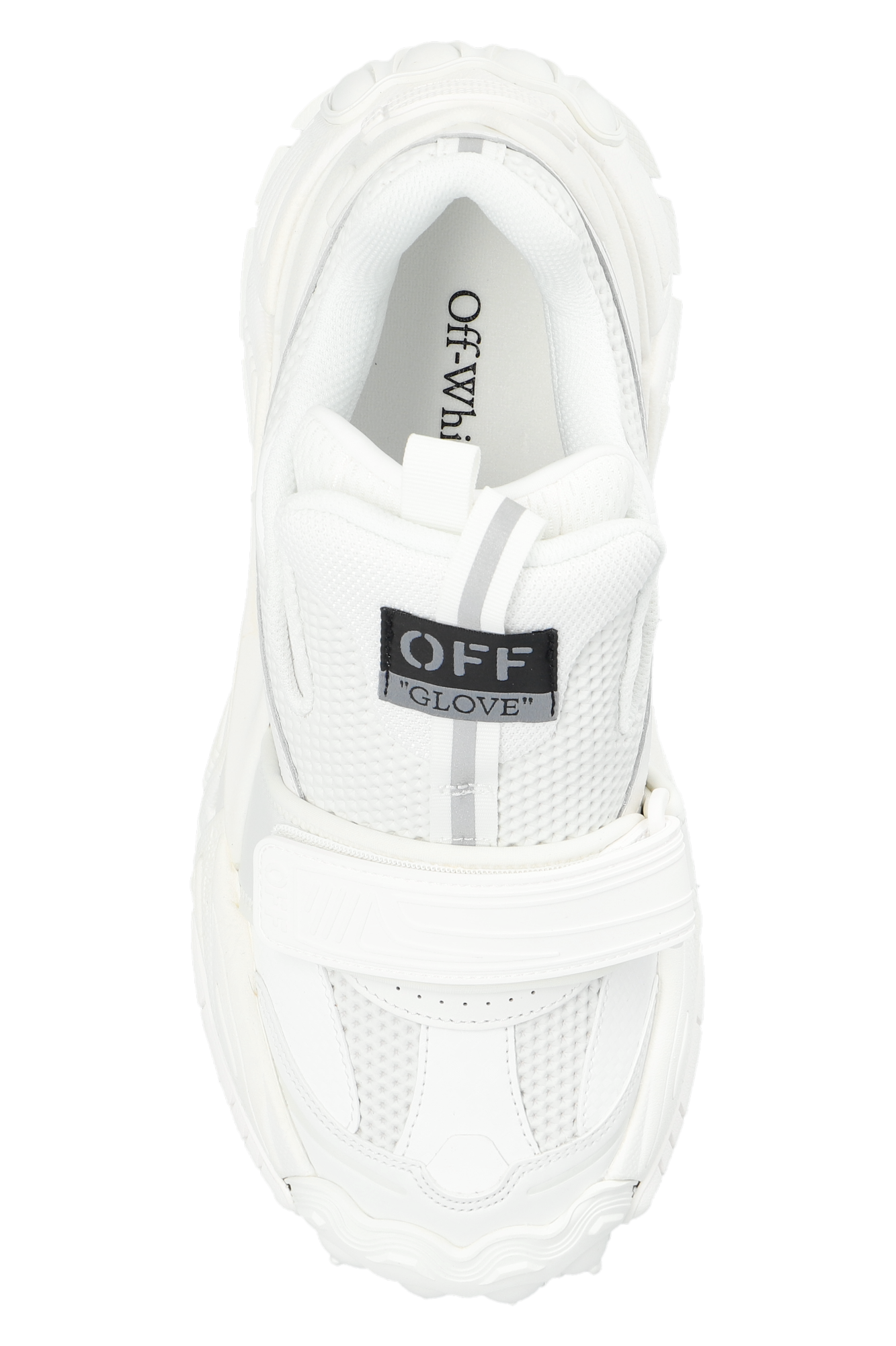 Women's Shoes - White 'Glove' sneakers | moschino black